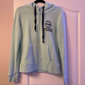 💕 • VS Pink Baby Blue Quarter Zip